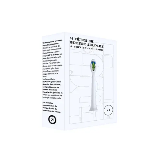 [LB004] RECHARGE TÊTES DE BROSSE x 4