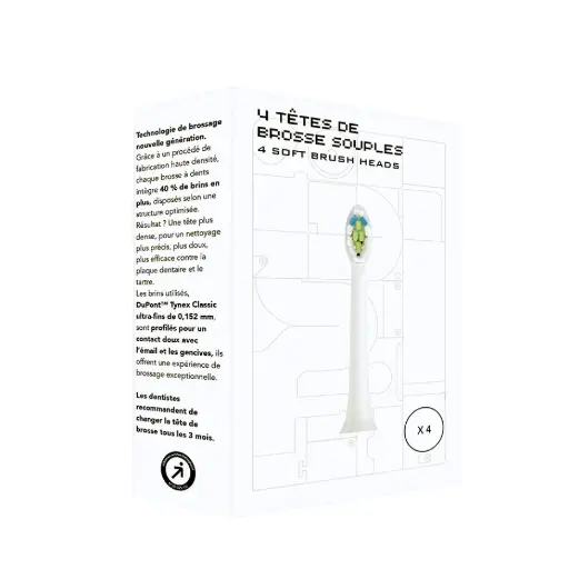 [LB004] REPLACEMENT BRUSH HEADS X 4